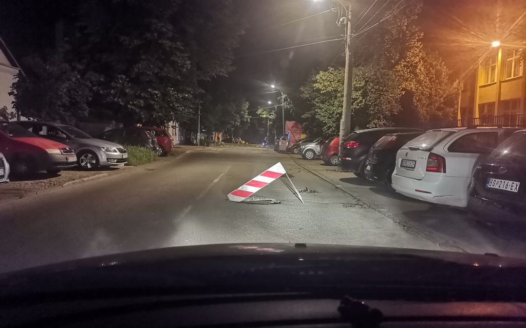 Upozorenje – Potonuli šaht u Hercegovackoj ulici – 17 jun 2023