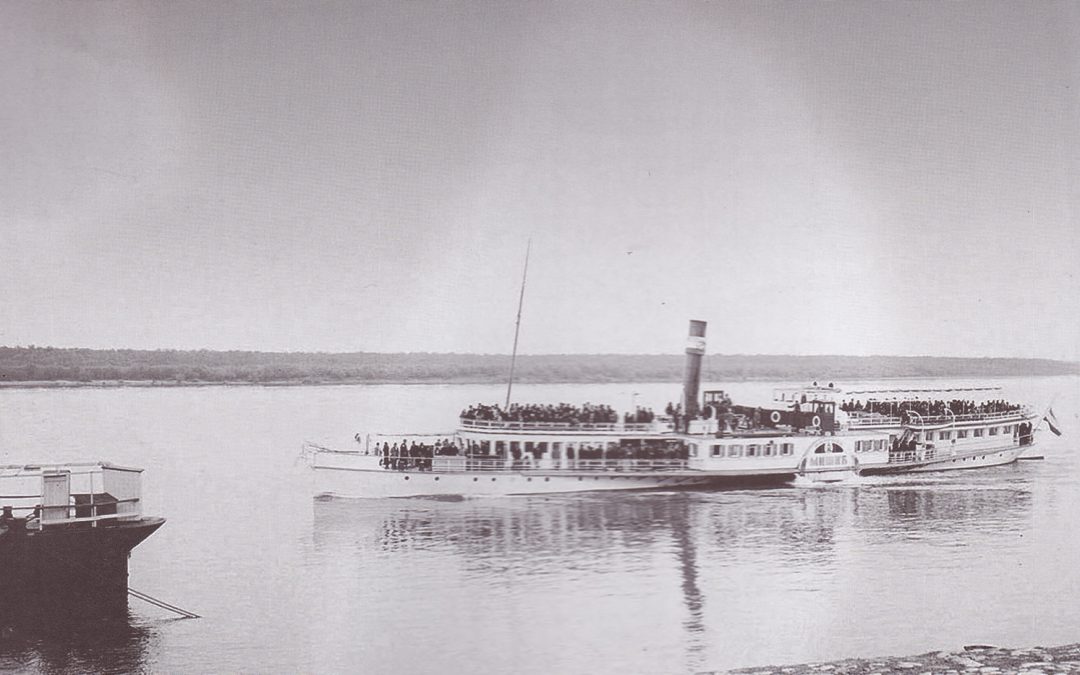 Brod Vojvoda Mišić plovi pored Zemuna – 1935 god