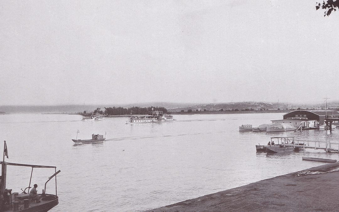 Sklonište za čamce na zemunskom keju – 1934 god