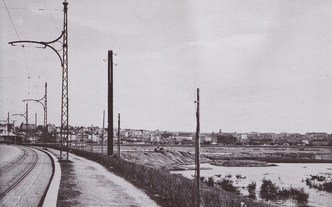Put Beograd-Zemun, pogled sa zemunske strane – 1934 god