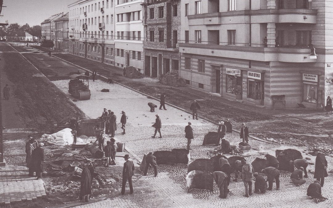 Popločavanje Karađorđeve ulice u Zemunu – 1936 god
