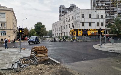 Završni radovi na raskrsnici Karađorđeva – Avijatičarski trg – 16. avg 2023